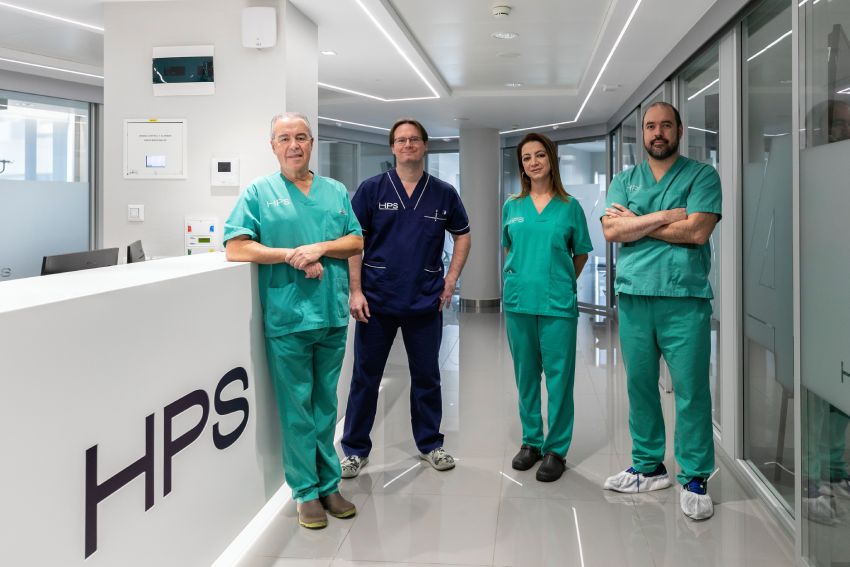 Dr. Gerardo Garcés, Ignacio Manchado, Luci Motta y Gustavo Blanco.